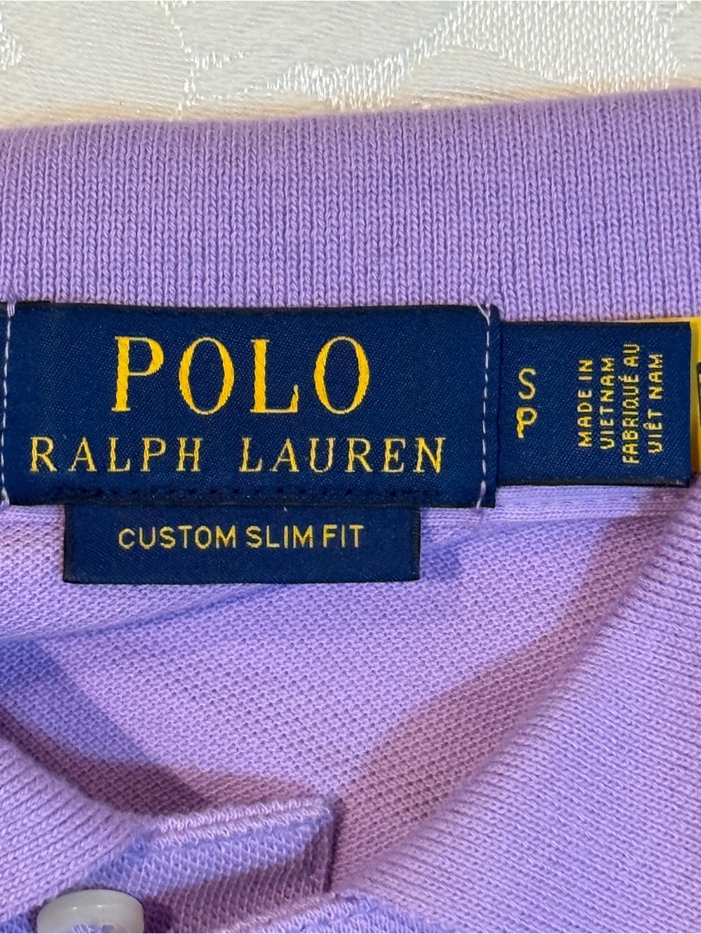 Polo by Ralph Lauren Lavender Custom Slim Fit Polo